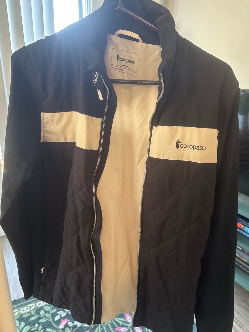 cotopaxi Black and White Quilted Performance Jacket